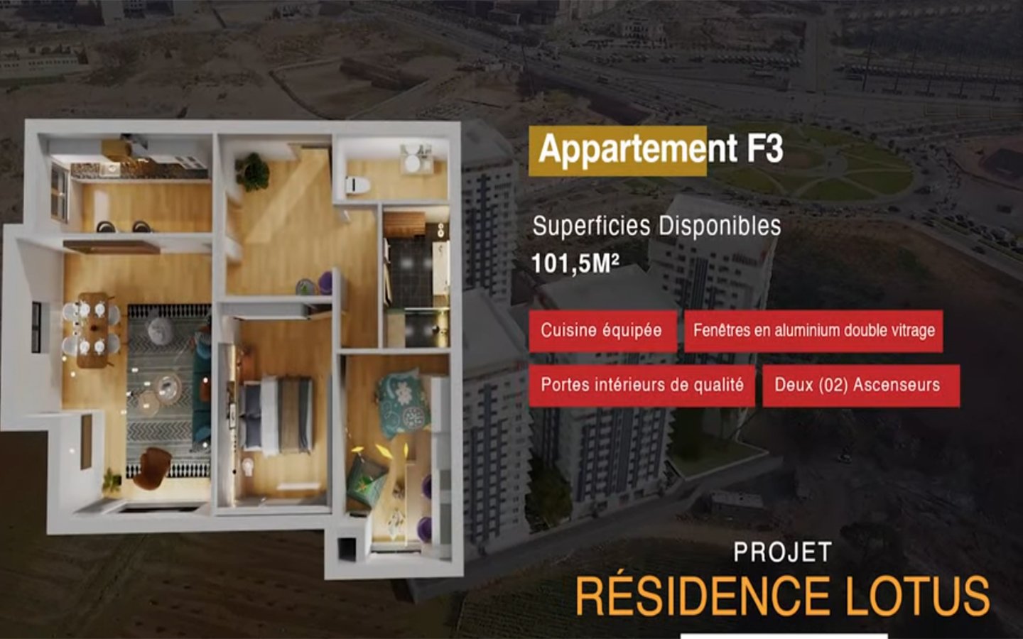 Appartement F3 à vendre - Belgaïd - Oran avec jardin