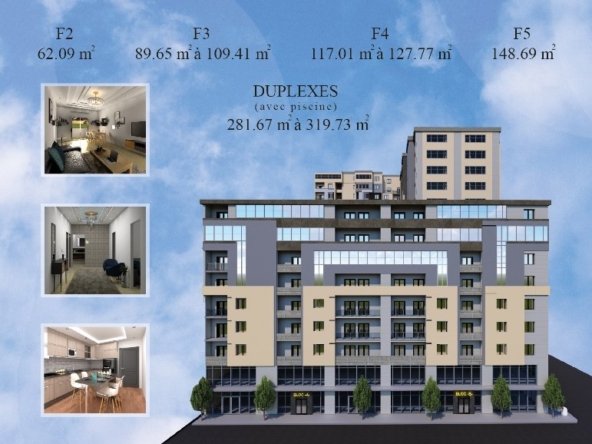 Appartement F3 à vendre - Maraval - Oran avec suite parentale