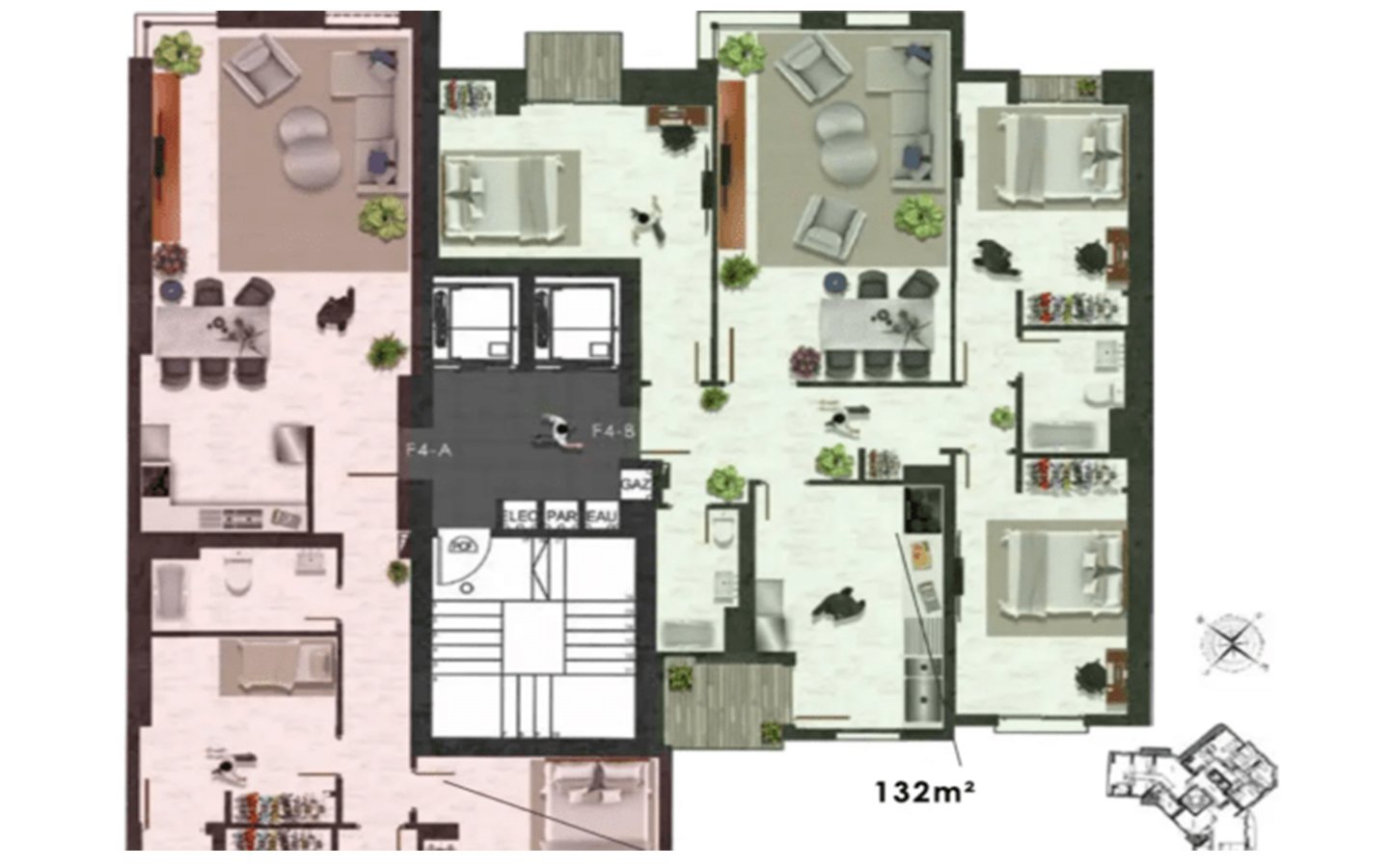 Appartement T3 à vendre à Canastel, Oran avec jardin