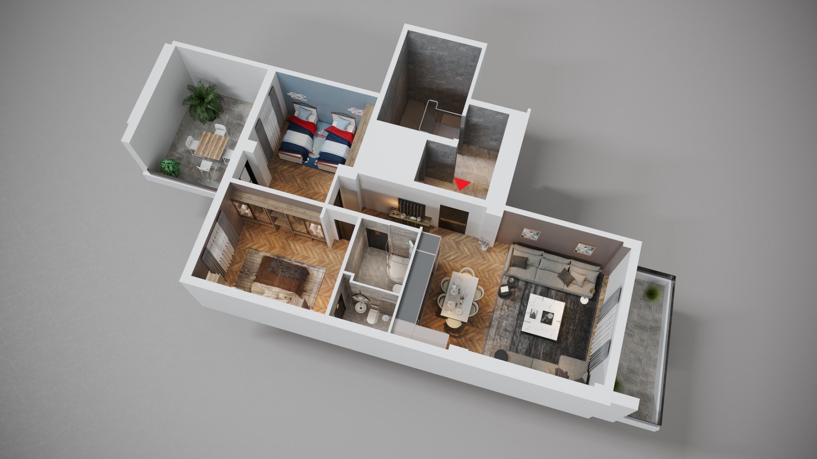 Appartement T3 à vendre -Fernand Ville-Oran avec piscine