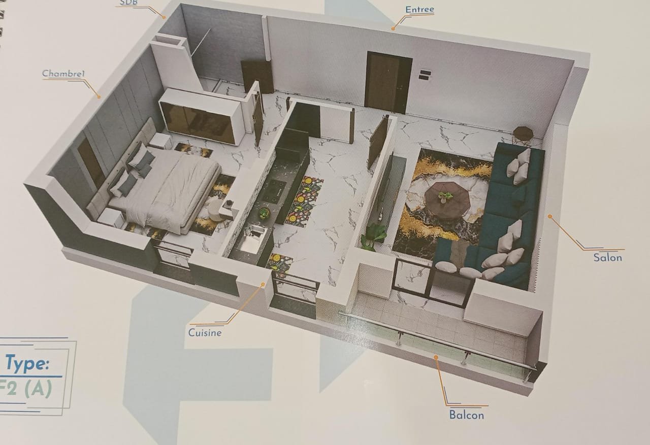 Appartement T2 à vendre -Bel-Air-Oran