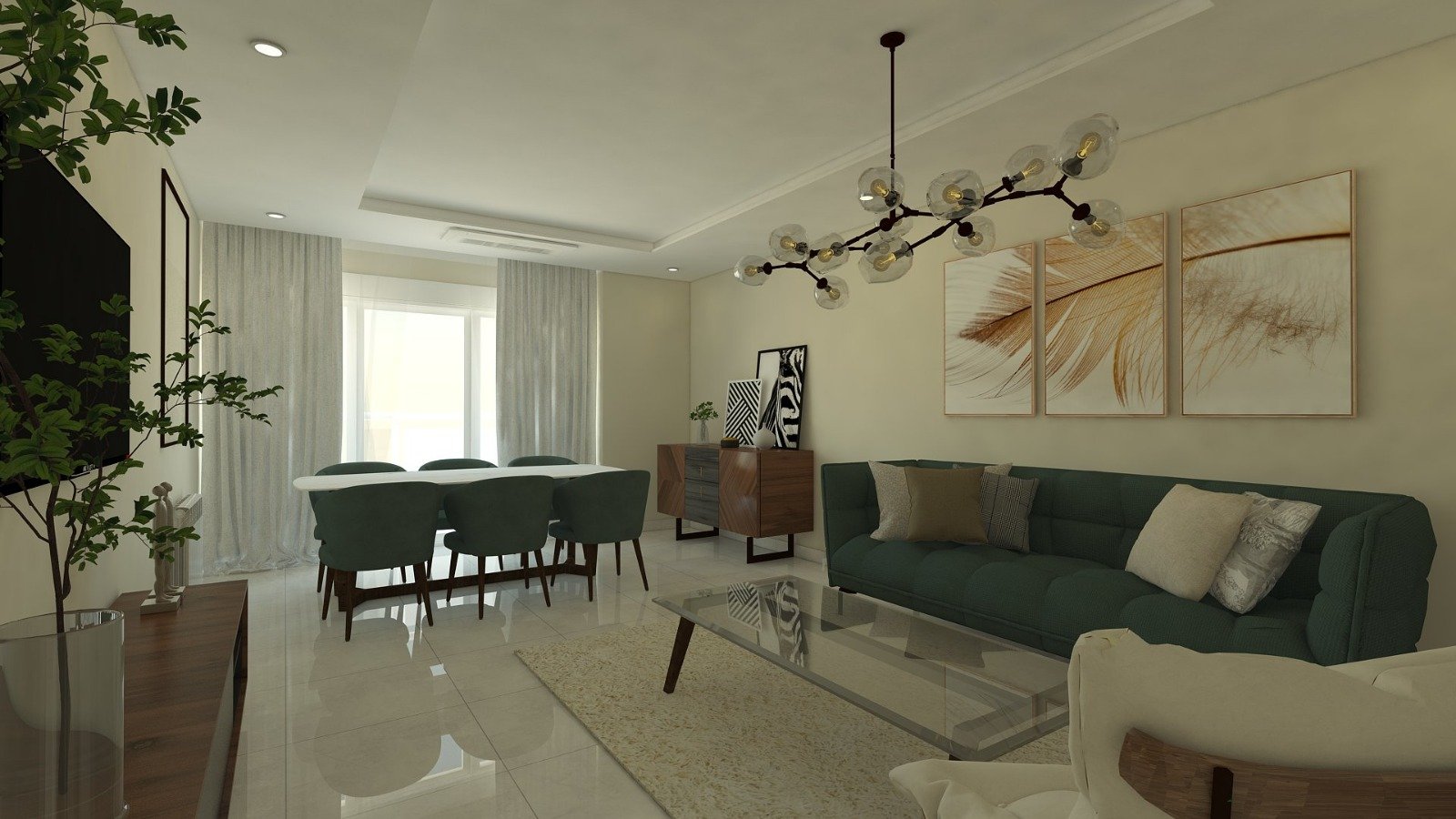 Appartement F5 179.35- à vendre - Les Amandiers- ORAN avec suite parentale