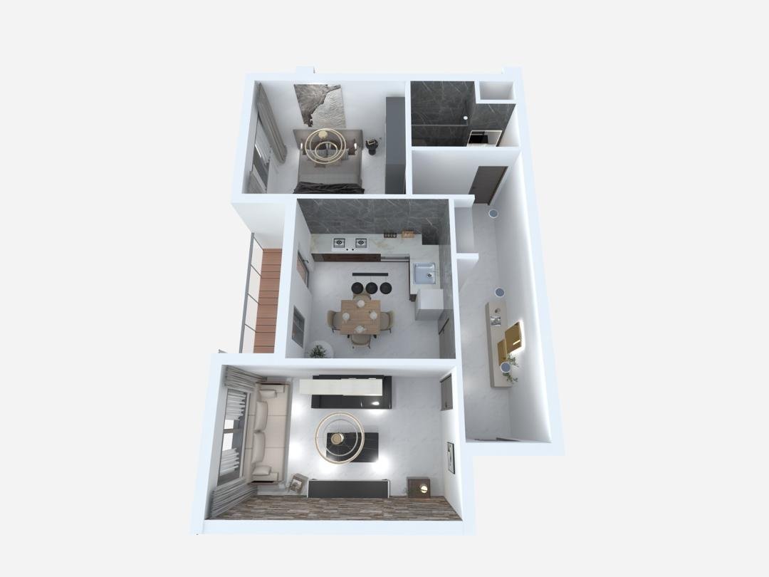 Appartement F2 à vendre - Zahana -Mascara avec vue sur mer