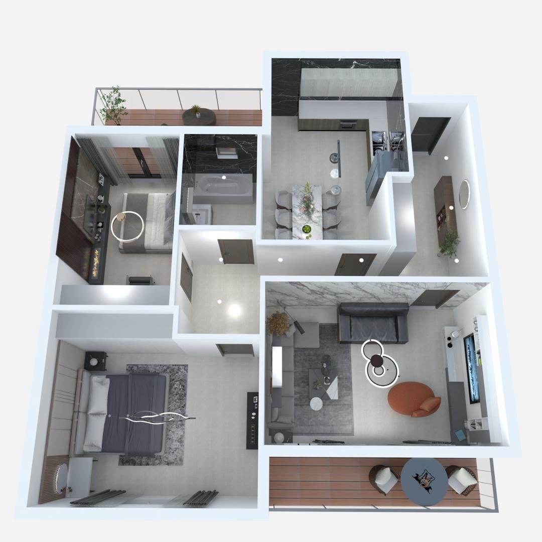 Appartement F3 à vendre - Zahana - Mascara avec vue sur mer