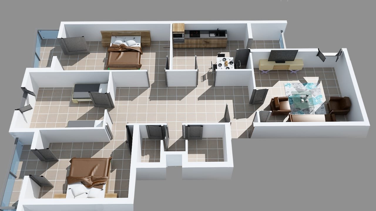 Appartement T4 à vendre - Mazagran-Mostaganem avec vue panoramique