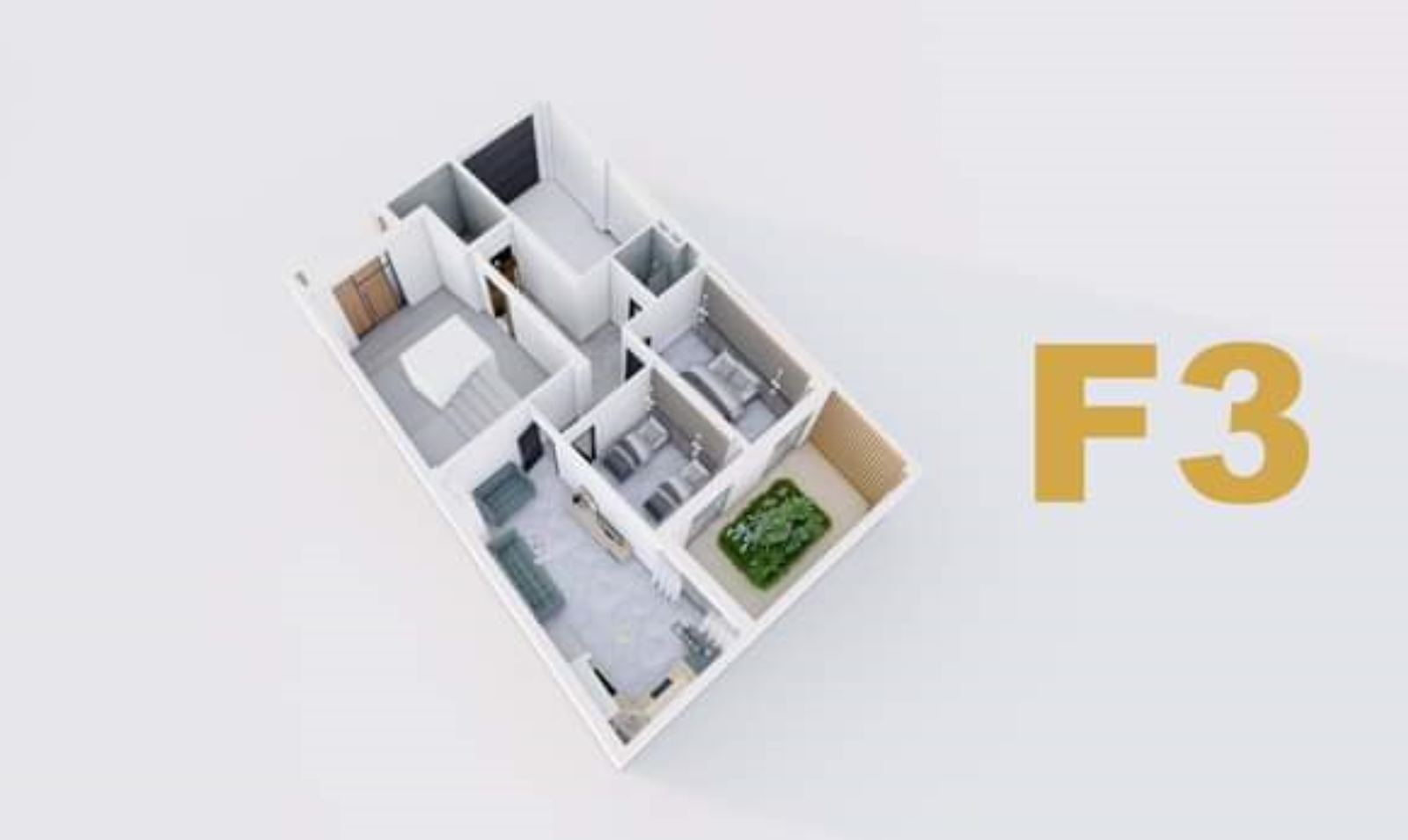 Appartement T3 à vendre - Millenium-Oran avec terrasse