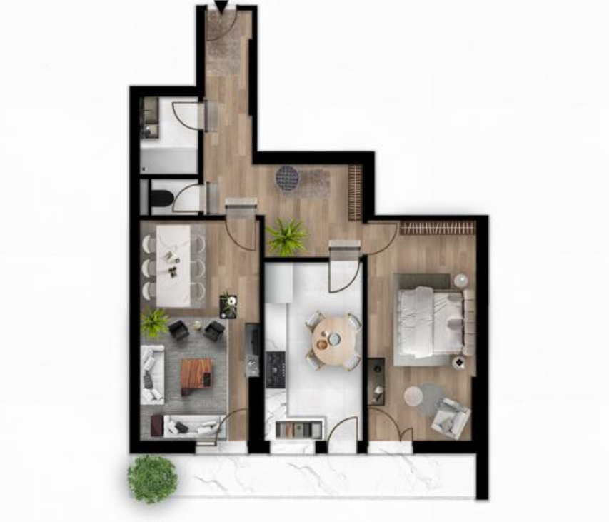 Appartement F2 à vendre - Bouchikhi- Oran