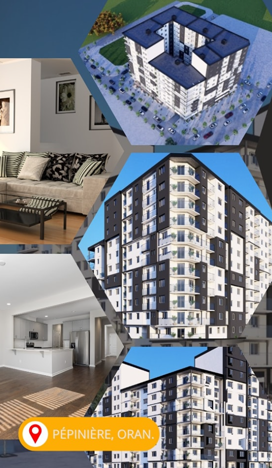Appartement F4 à vendre - PéPinièRe - Oran avec terrasse