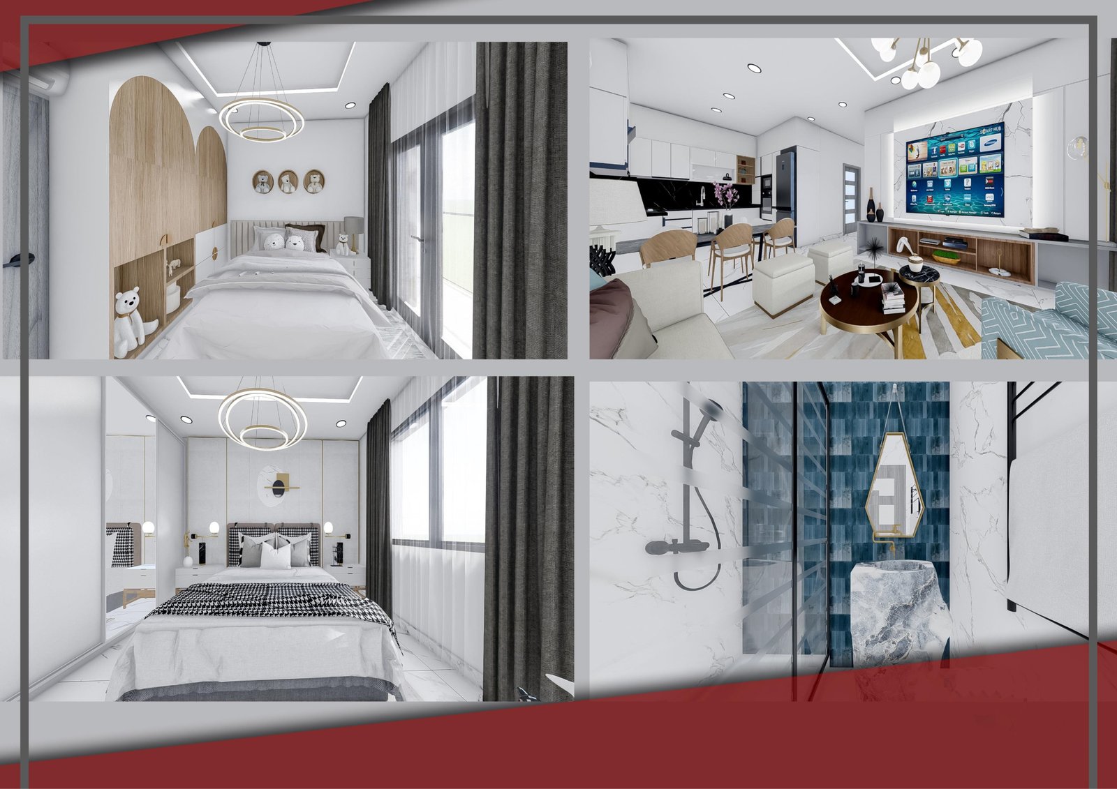 Appartement F3 à vendre - Fernand Ville - Oran avec suite parentale