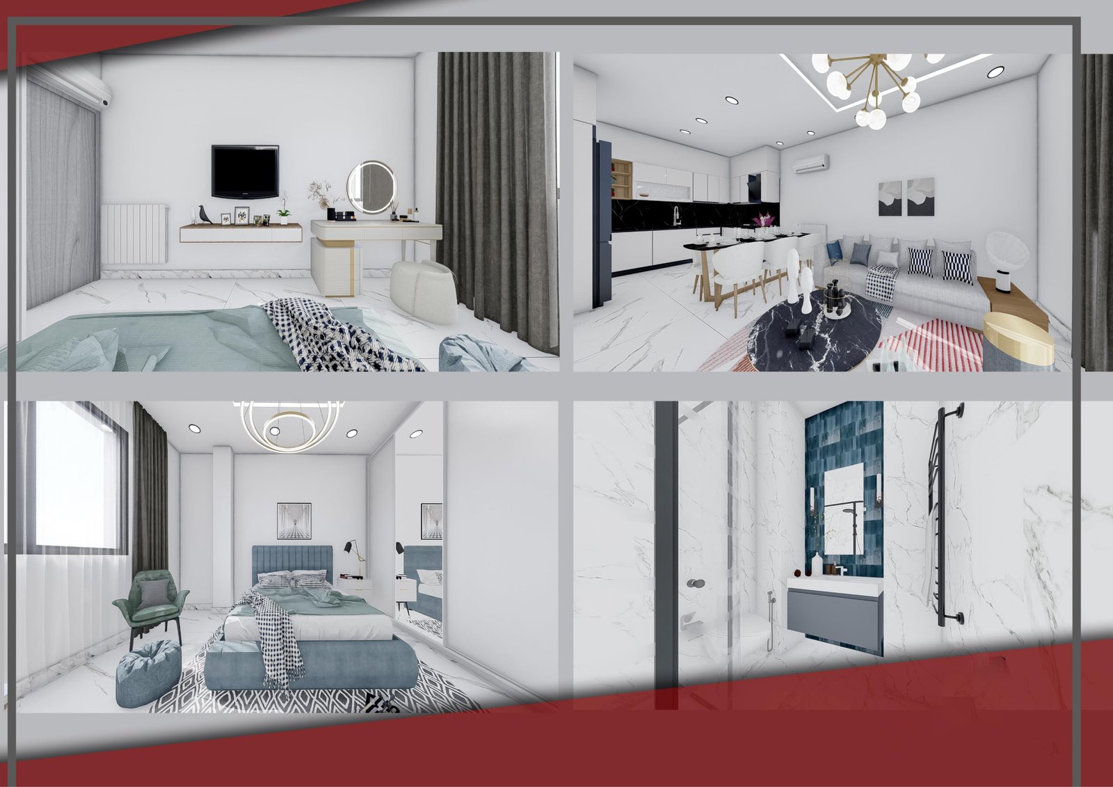 Appartement F3 à vendre - Fernand Ville - Oran avec suite parentale
