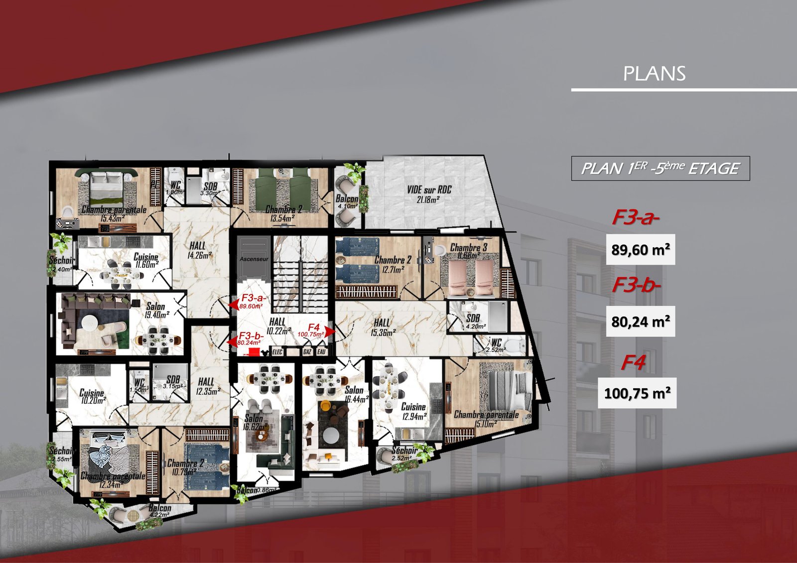 Appartement F3 à vendre - Es-Sénia - Oran