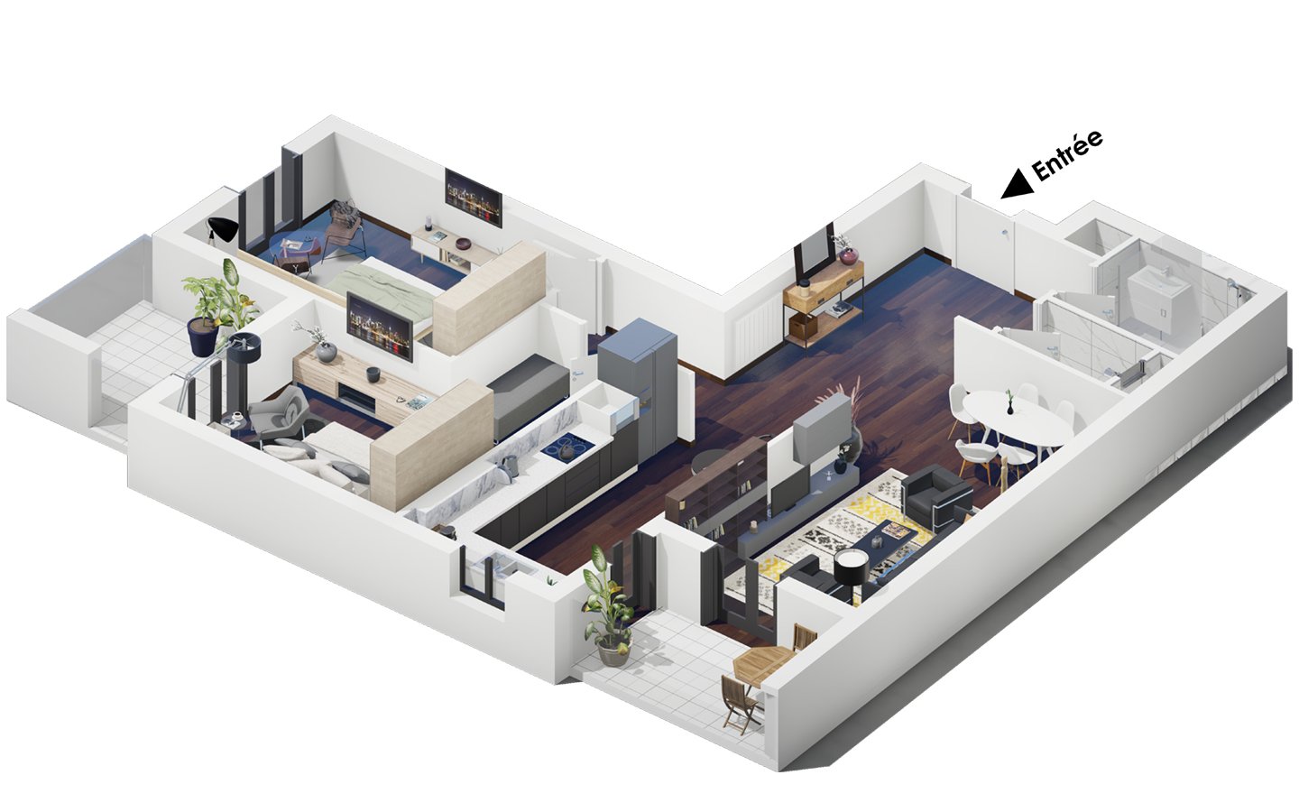 Appartement T3 à vendre - Gambetta-Oran avec vue panoramique