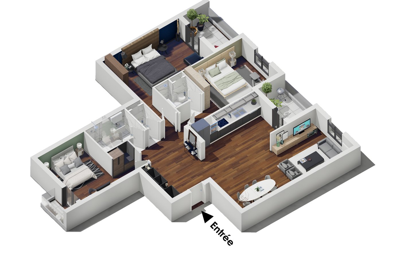 Appartement T4 à vendre -Gambetta-Oran avec vue panoramique