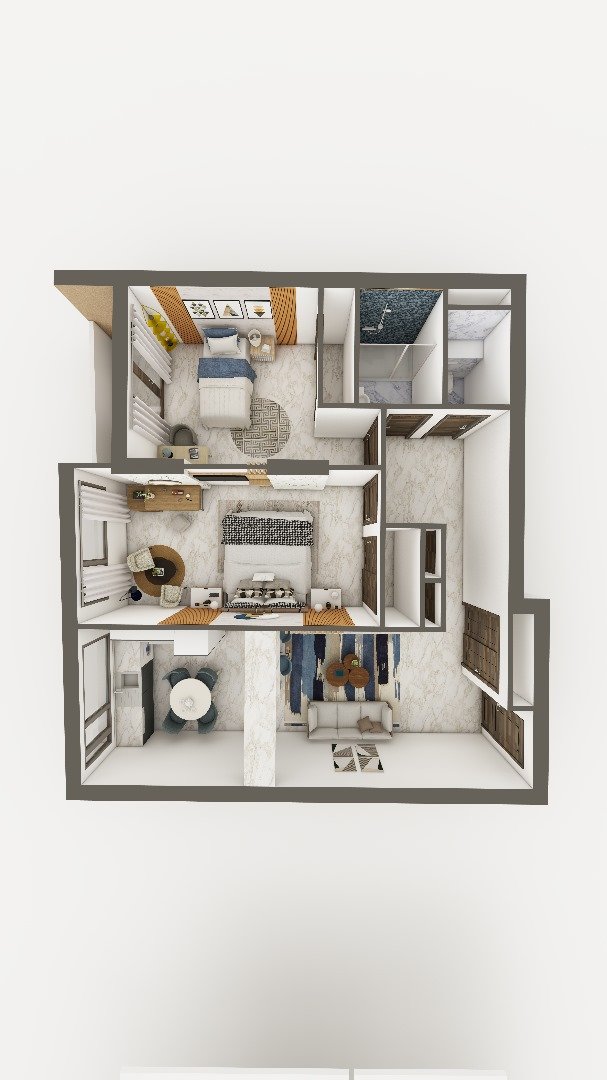 Appartement F3 à vendre-Gambetta-Oran avec vue panoramique