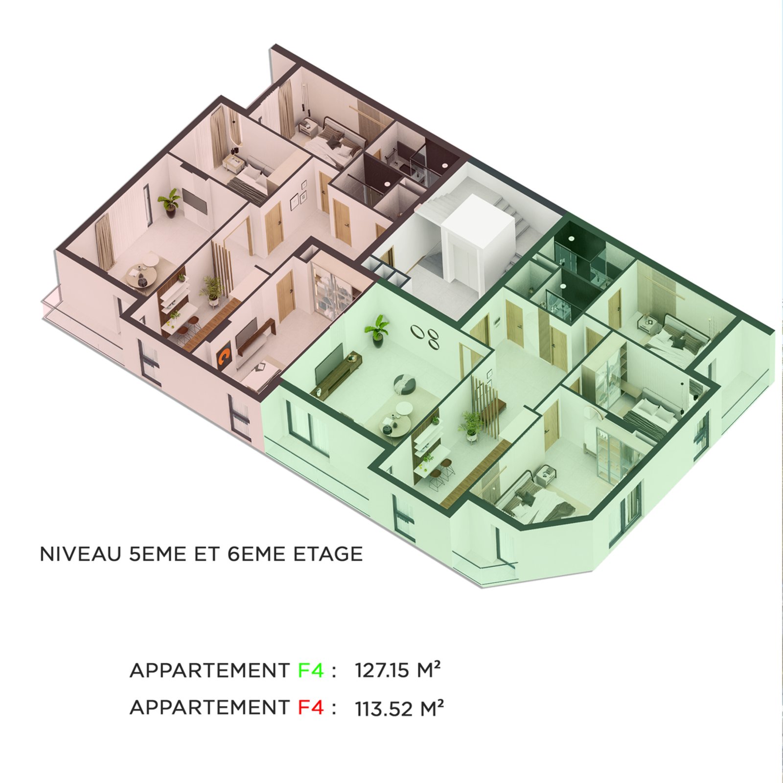 Appartement F4 à vendre - Belgaid-Oran avec suite parentale