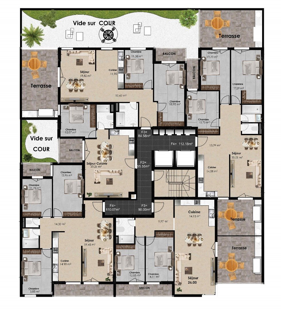 Appartement T3 à vendre - Akid Lotfi- Oran