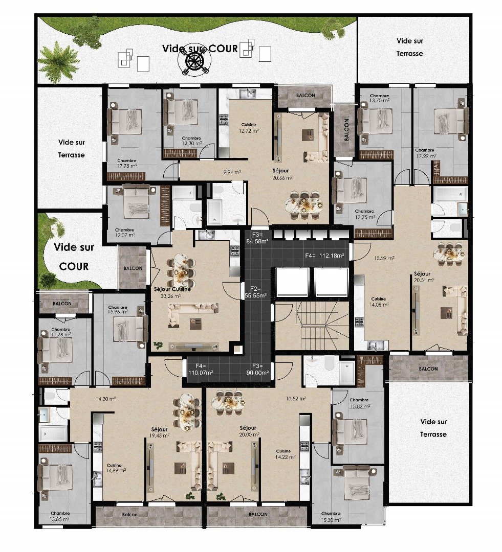 Appartement T4 à vendre - Akid Lotfi- Oran
