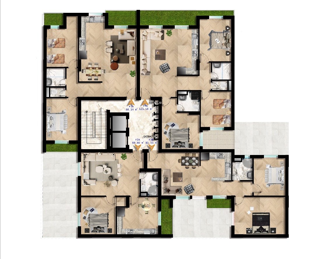 Appartement T2 à vendre - Fernand Ville- Oran