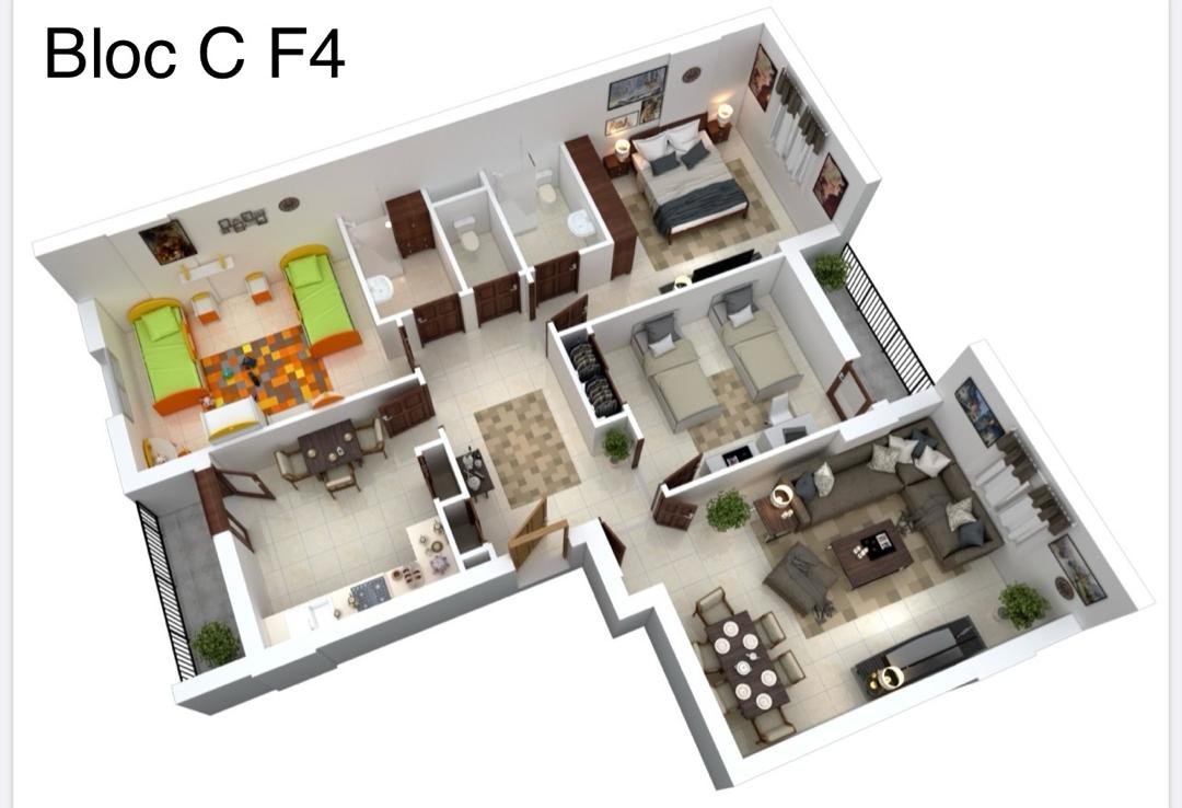Appartement F4 à vendre à Boulevard Des Lions, Oran avec vue panoramique