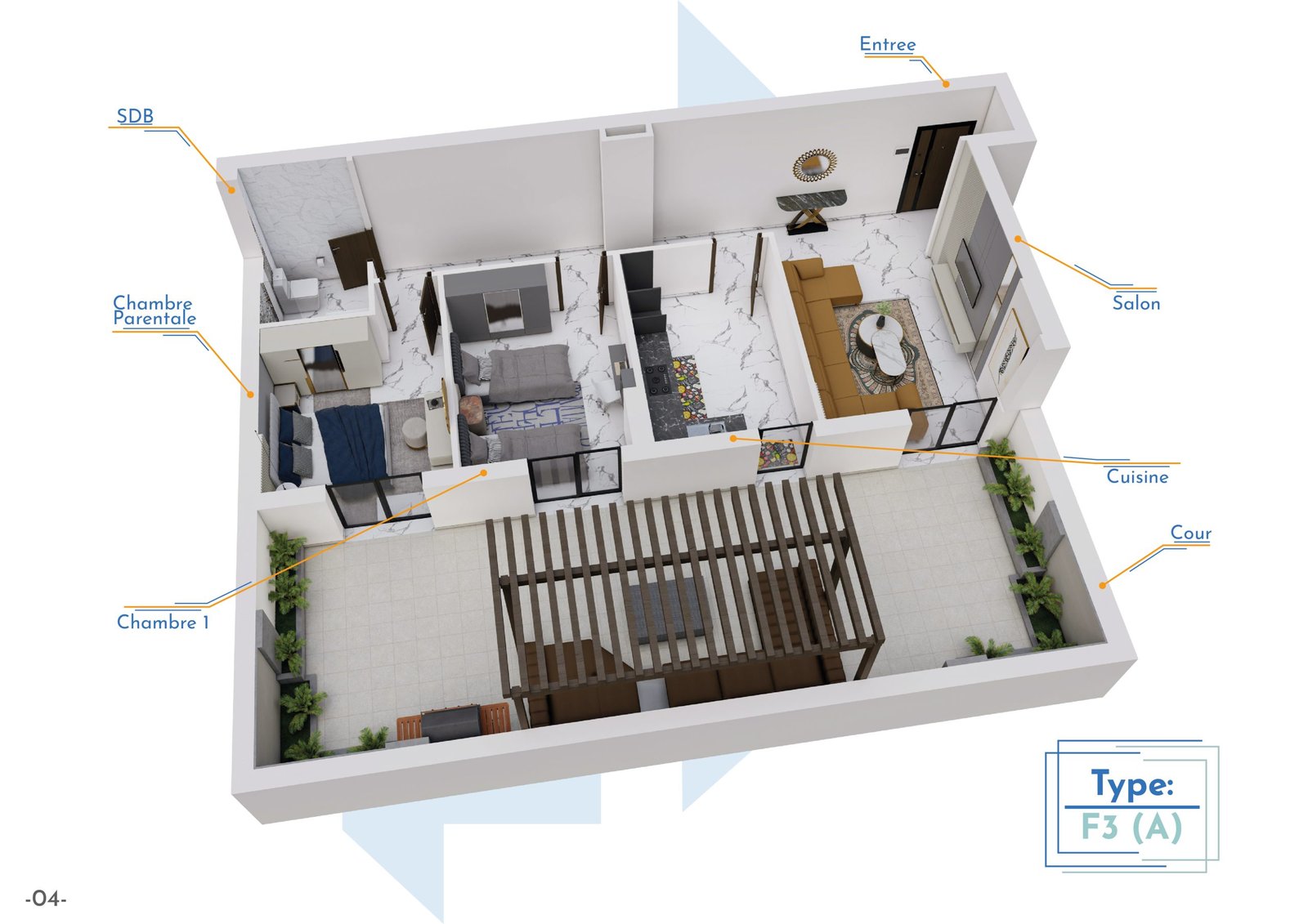 Appartement T3 à vendre à Bel-air, Oran